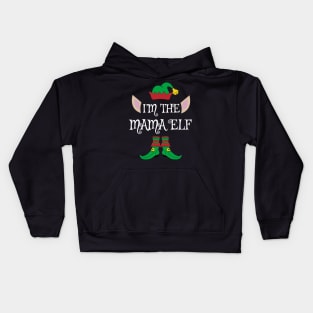 I'm The Mama Christmas Elf Kids Hoodie